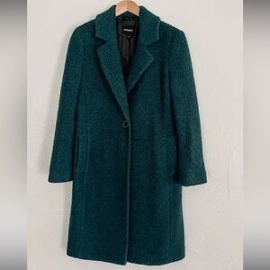 Express Teal Pea Coat